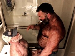 Muscle Daddy Bear Marking his Territory