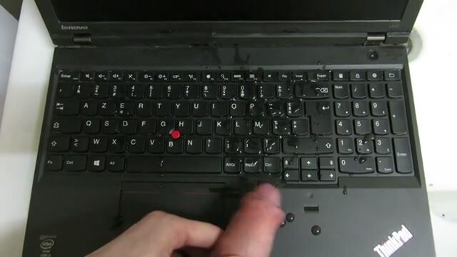 pissing on friends laptop