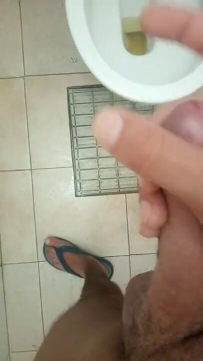 Italian cock in the bathroom