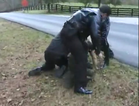 Policemen arrest