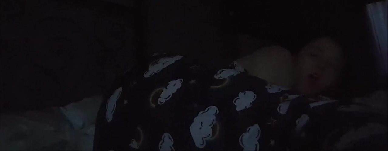 Girl fart in leggings while sleeping