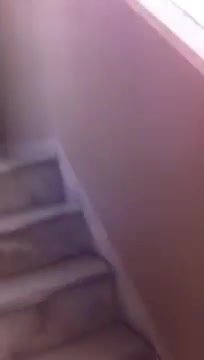 Japanese friend is pissing in staircase of a mansion