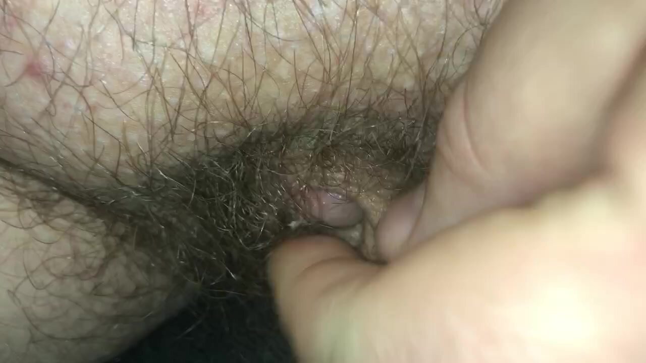 Playing with my buried penis