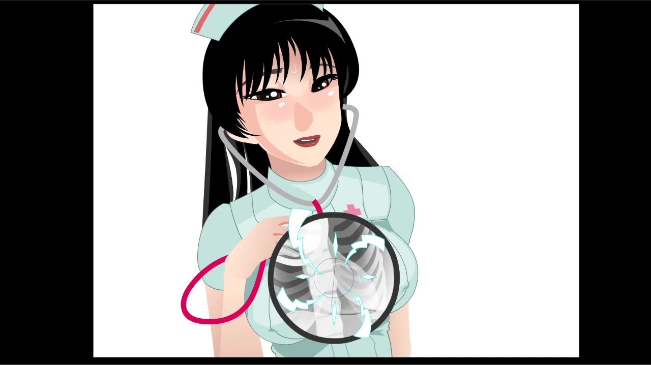 Cartoon Nurse Heartbeat