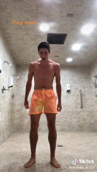 TikTok Boy shows off color changing shorts