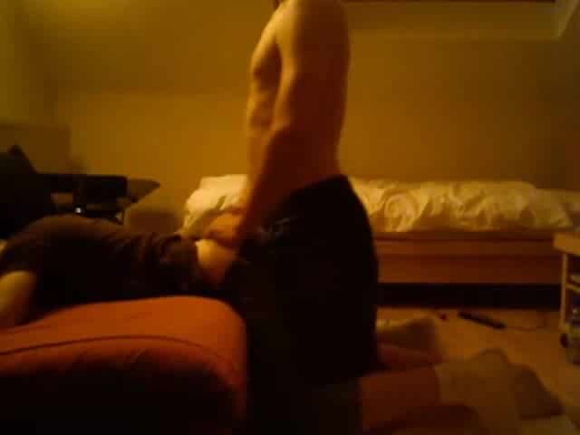 Raw jock fuck with cuffs