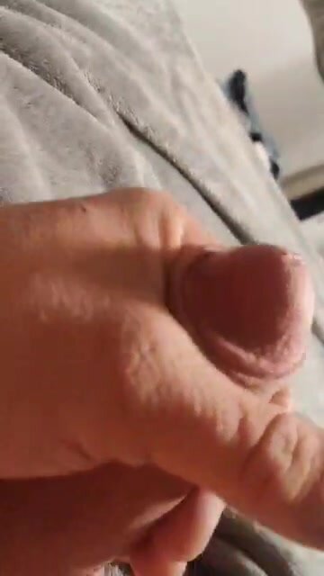Dad stroking and moaning
