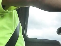 Another trucker stroking while driving