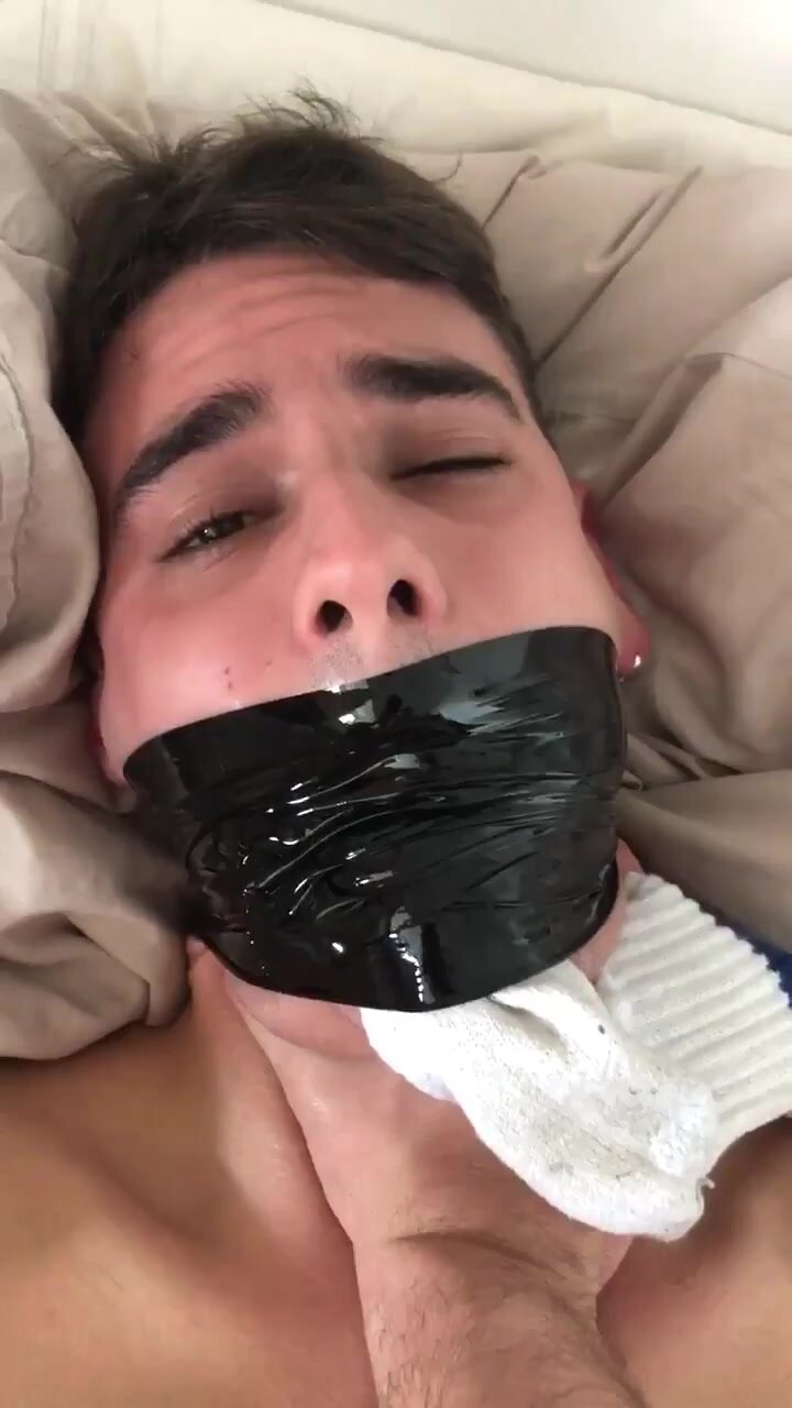 Gagged twink treated well