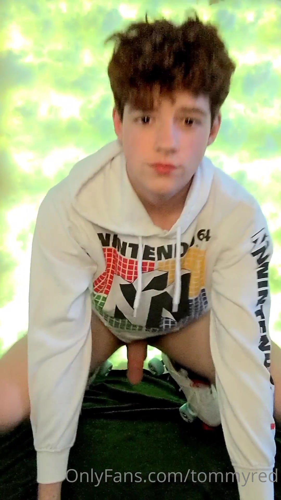Twink on roller skates