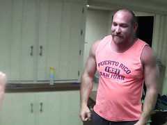 Wrestling domination and flexing