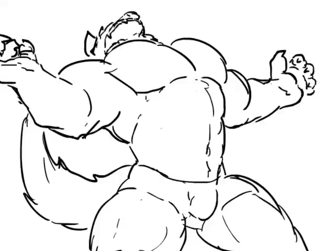 Wolf Muscle Growth