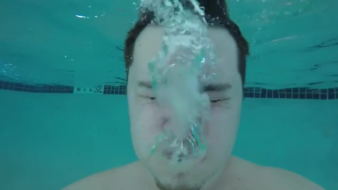 Letting air out barefaced underwater