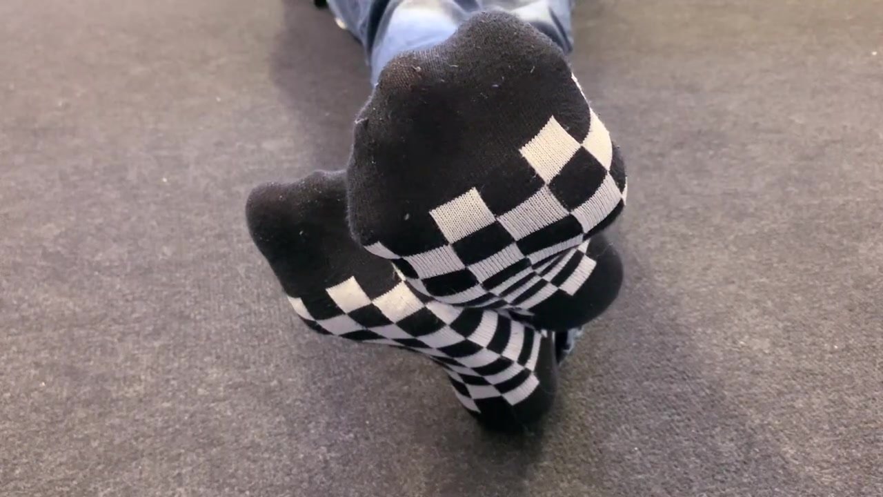 Twinks Checkered Socks and Feet