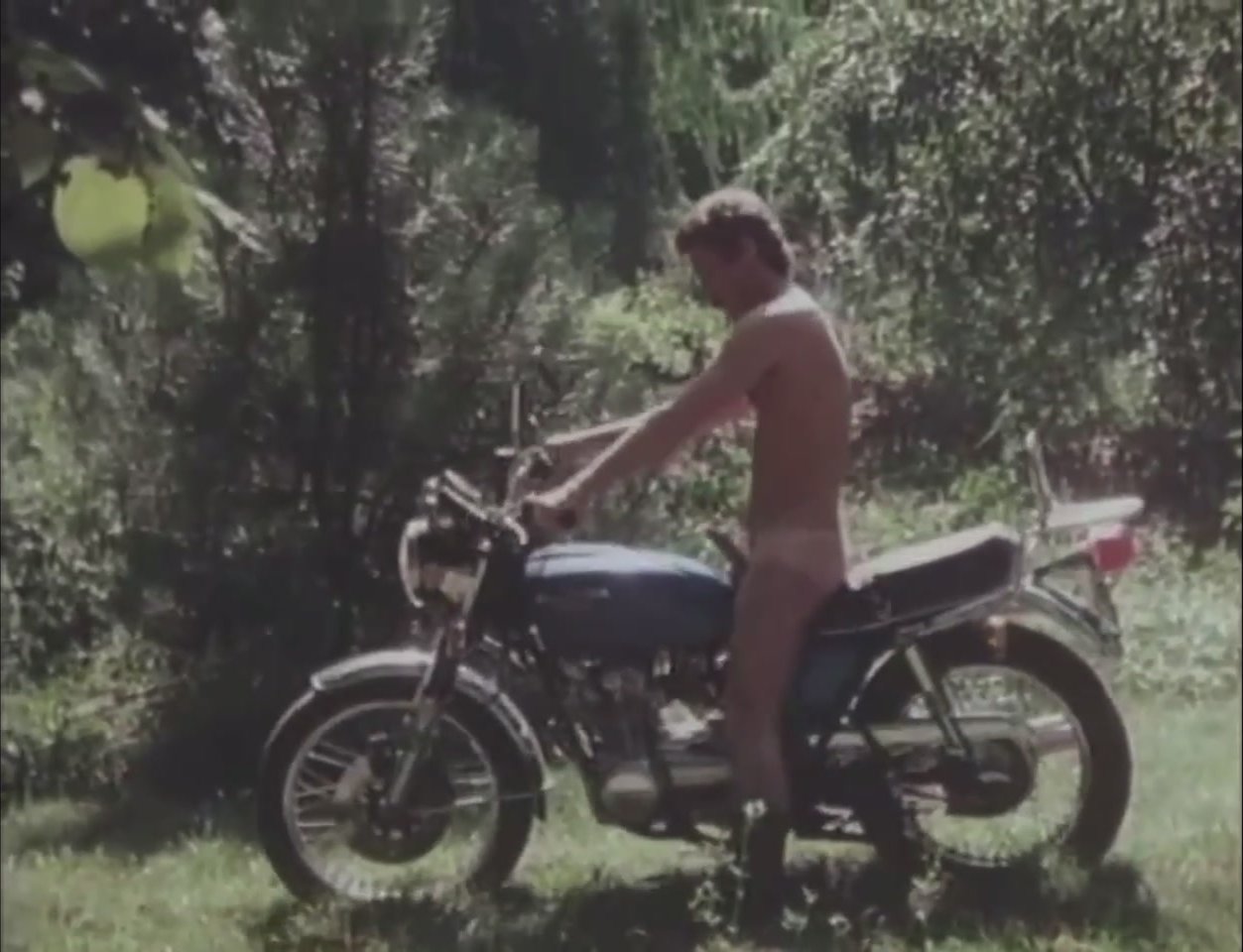 Naked motorbike ride