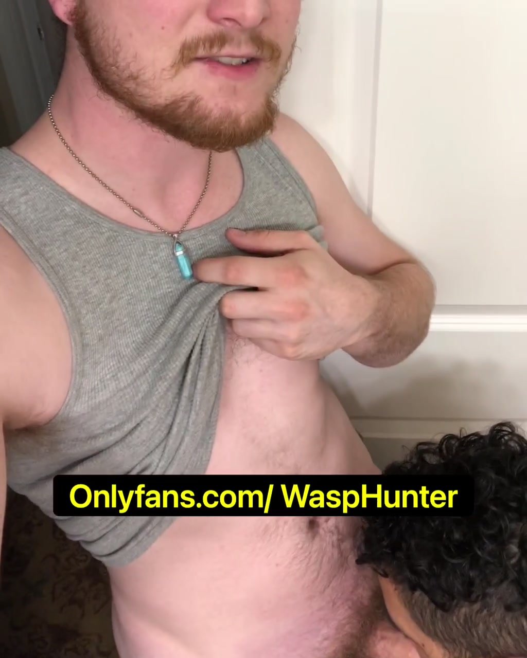 White Irish Master Shows Off While Getting Head
