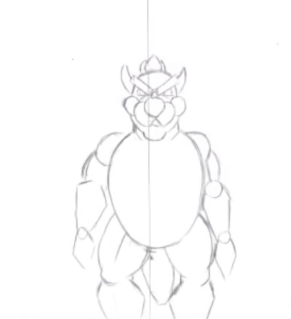 Bowser Muscle Growth Animation