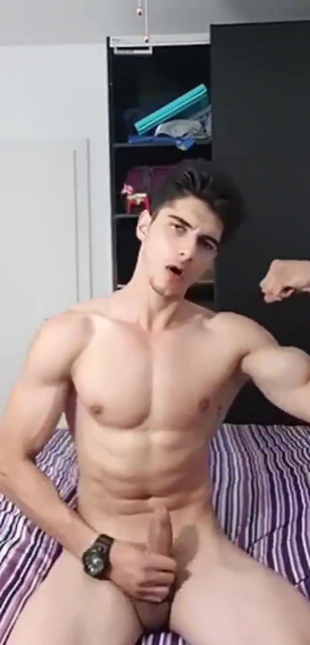 Turkish straight guy eat his cum
