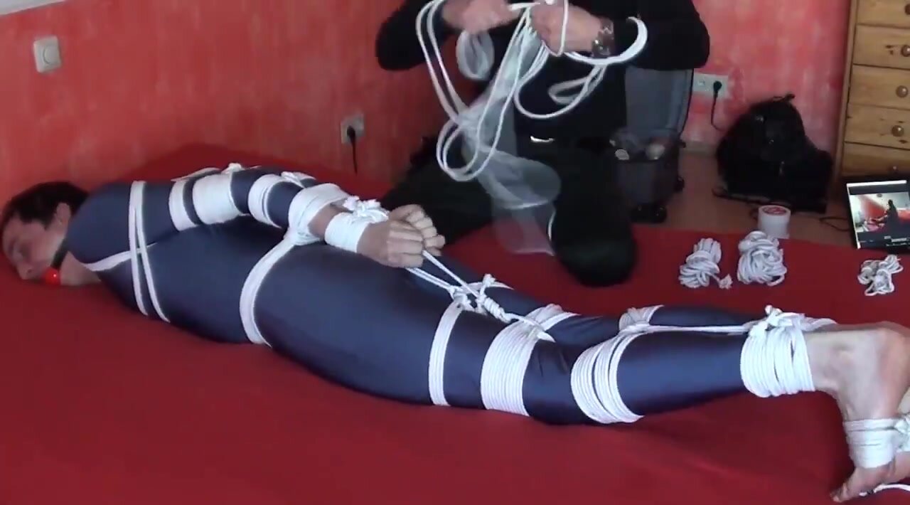 boy in extreme hogtied