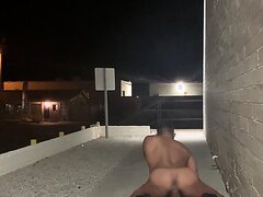 Exposing, Jerking Off Outdoors and Almost Caught