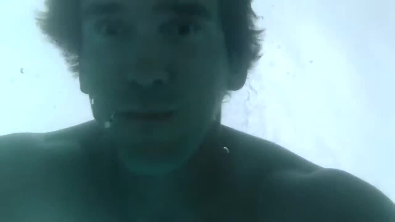 Underwater barefaced fit guy
