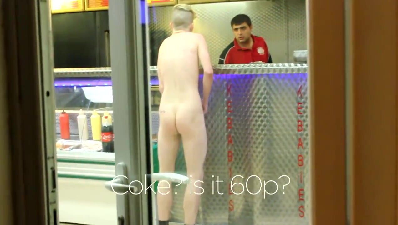 Awesome Streaker Tries to Buy a Coke But Is Denied