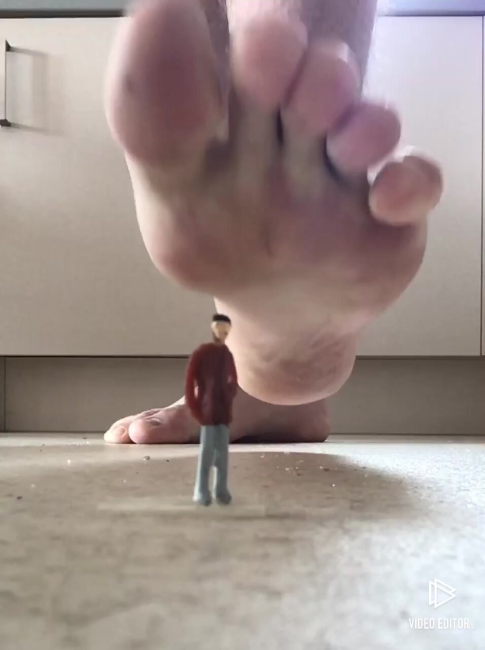 Stuck to giant foot
