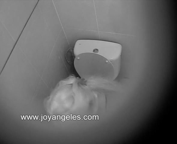 Overhead Spy toilet pooping