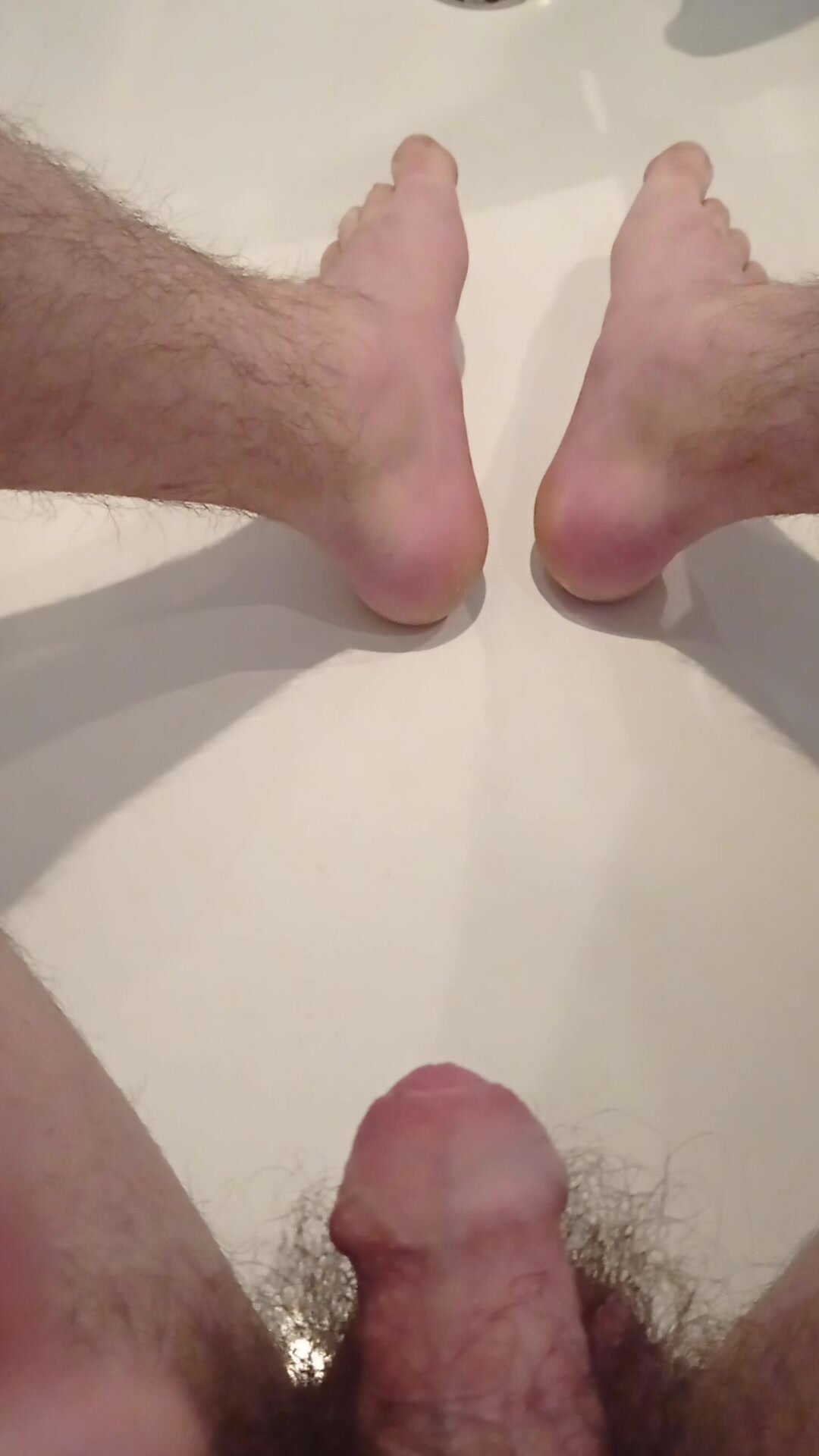 Pissing on feet - video 2