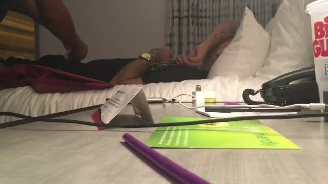 Guy gives sleeping friend blowjob (1)