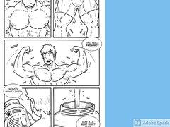 muscle growth comic