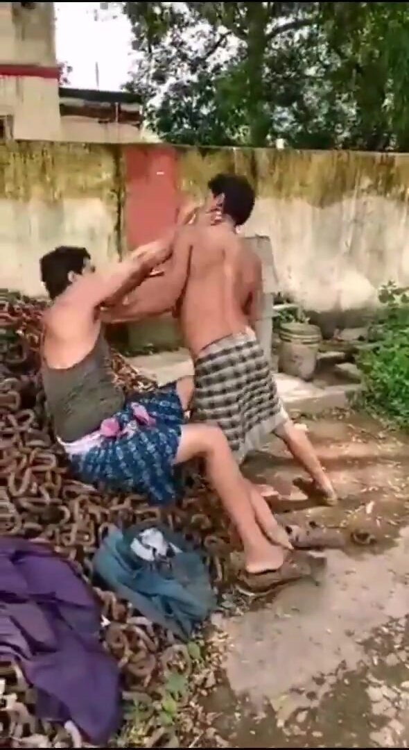 Indian uncles funny naked fight