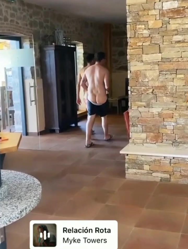 Men flashing their ass