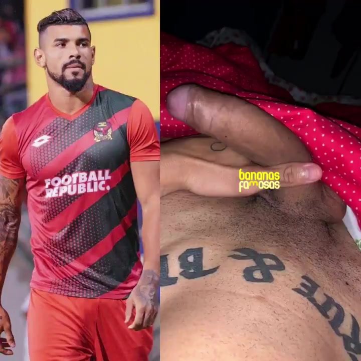 Footballer Renan Alves Jerking his Big, Fat Uncut Cock