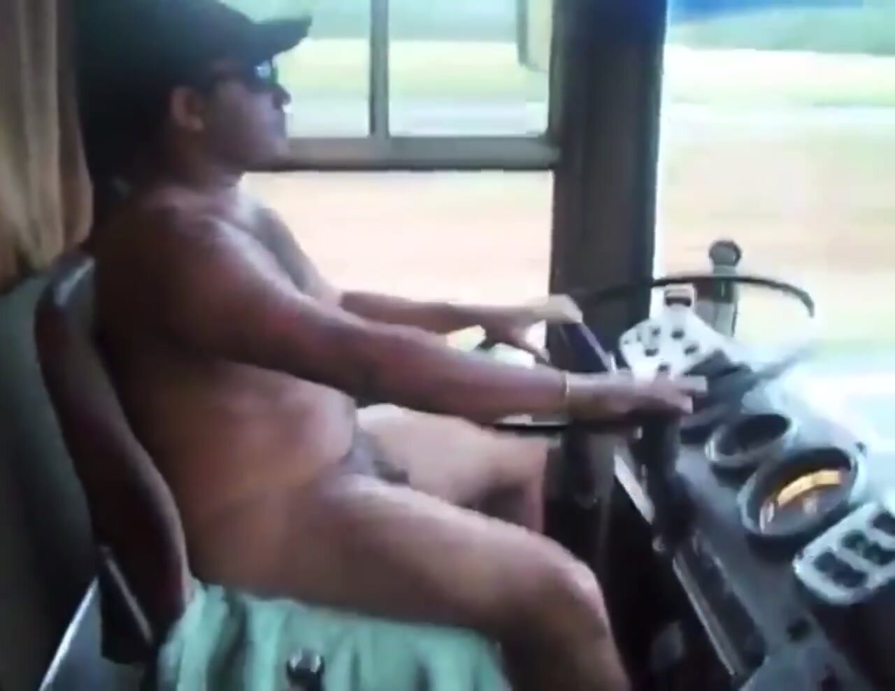 chubby guy nude in truck