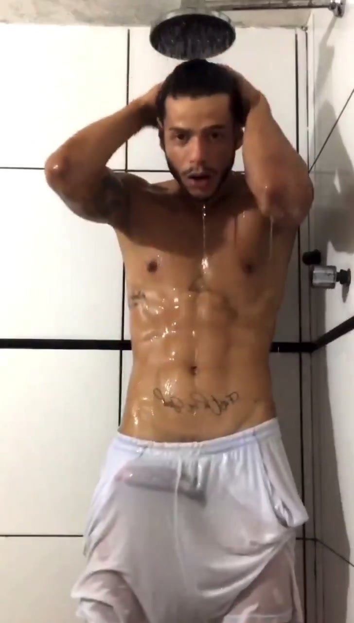 Brazilian Guy Teasing Shower
