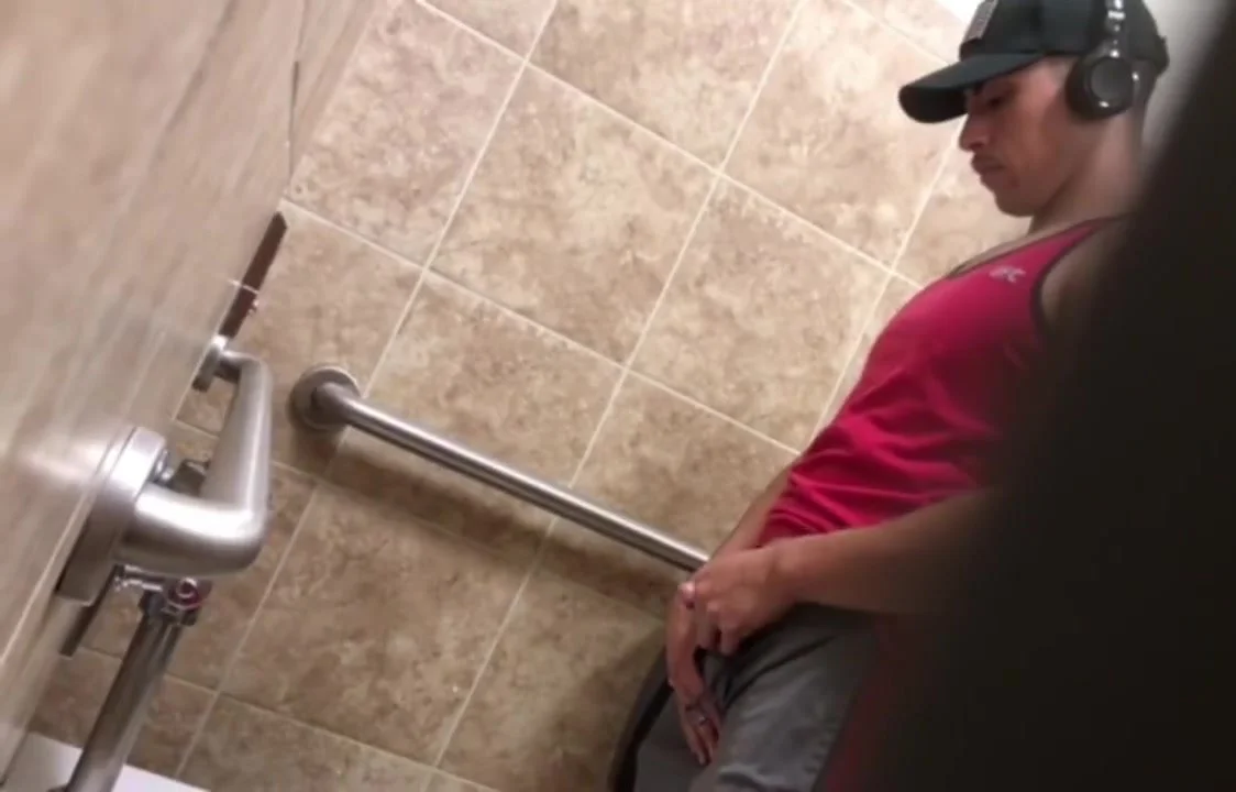 Spy Guys Pissing At Gym Toilet ThisVidcom