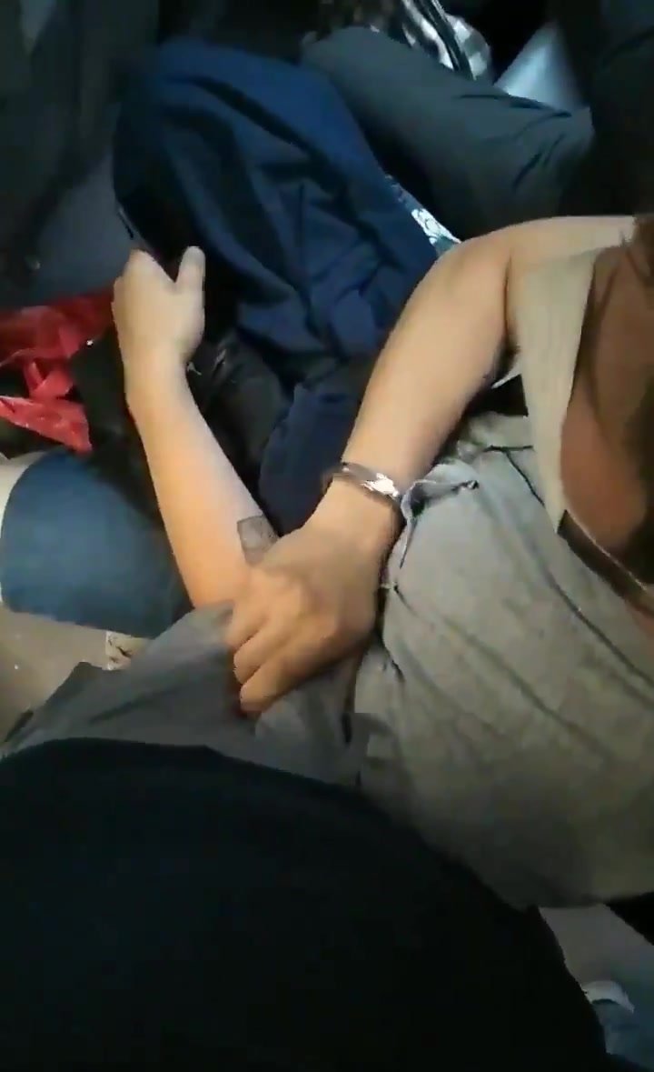 cock rubbing on the bus