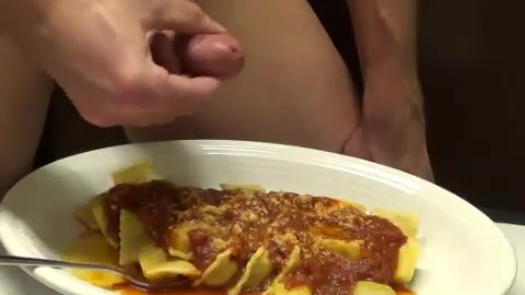 Piss and cum on nacho