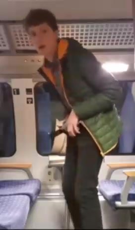 Cumming on the Train
