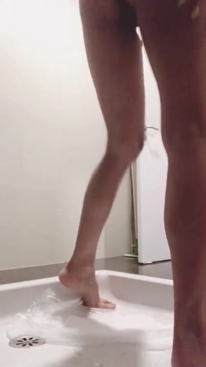 Very Hot Girl pooping hard turd