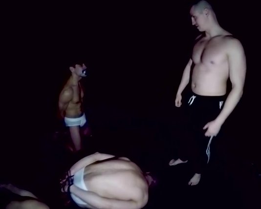Three guys tortured