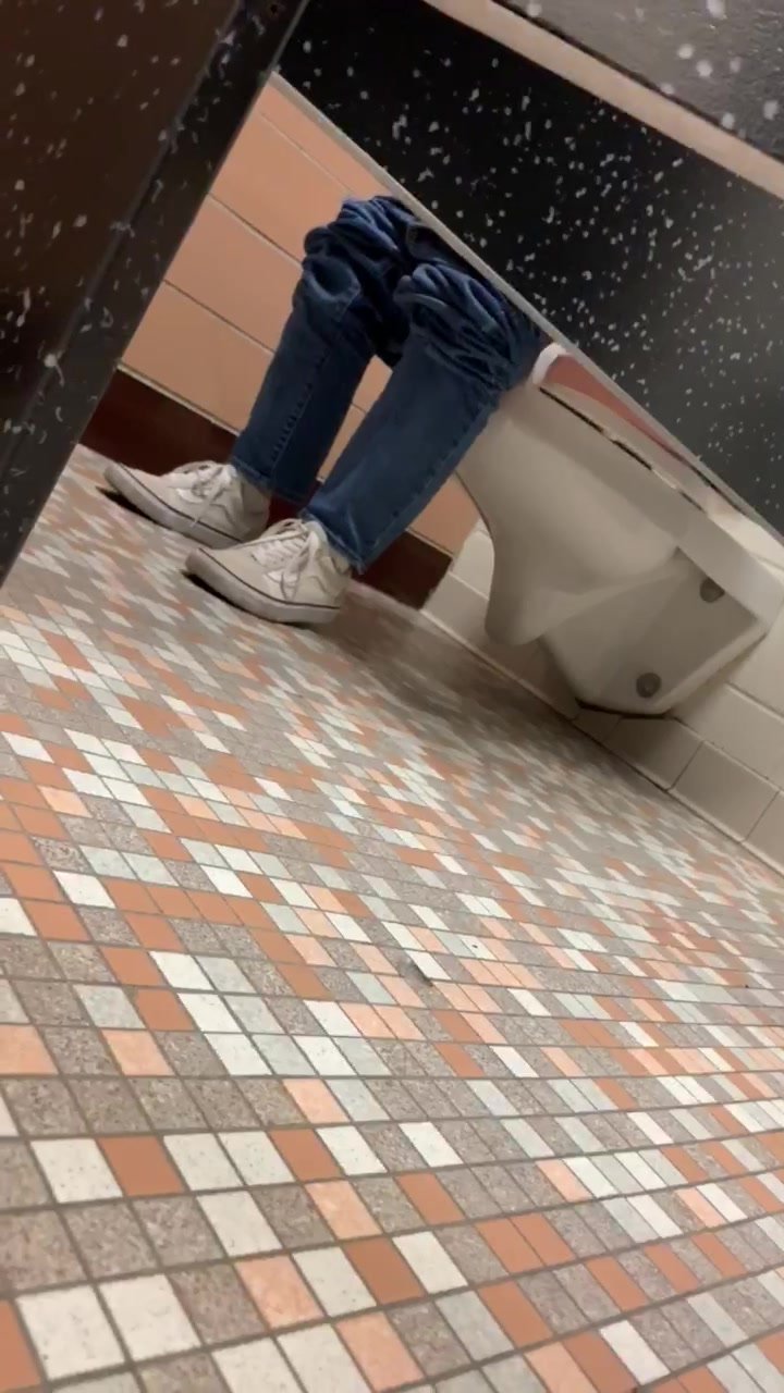 College bathroom understall spy 2
