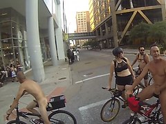 wnbr, boner, naked bike ride , same guy, best view