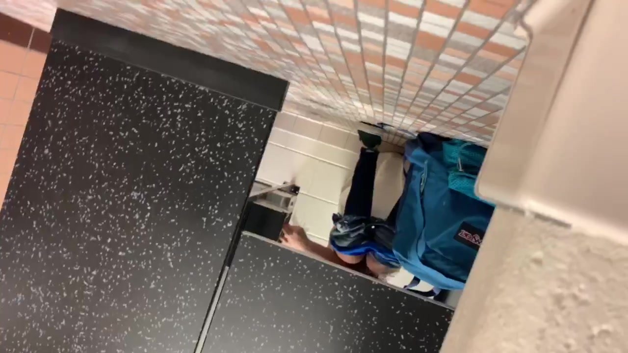 College Bathroom understall spy 3