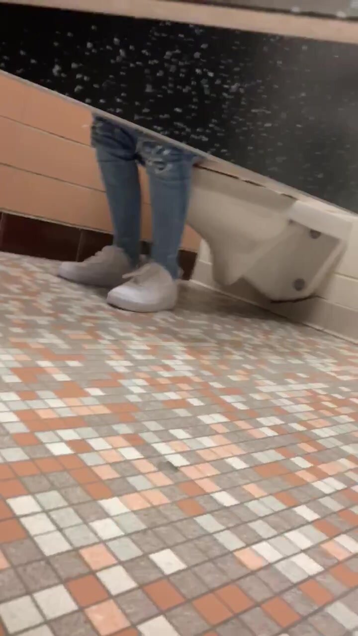 College Bathroom understall spy 4