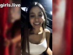 Sexy teen public show in bar with vomiting