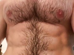 POV of verbal muscle daddy giving you a hard Blowjob in showe