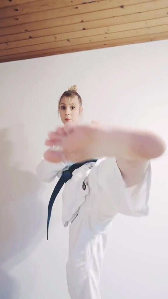 Martial master facekick