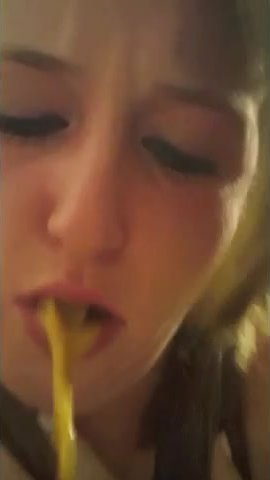 Girl vomited close to the caamara